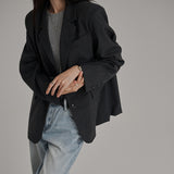 [Rayro] Stripe Oversized Fit Jacket - 2 Colors