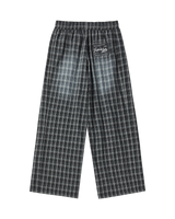 25FW チェックトラックウォッシュドパンツ ブラック