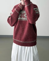 Frost nordic pattern knit