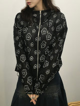 Airy Bloom Flower Zip-Up (3c)