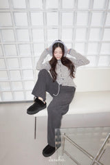 Corduroy Banded Layered Pants