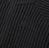 TWO TONE KNIT ZIP-UP