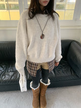 Lorne Soft Airy Raglan Long Sleeve Knit