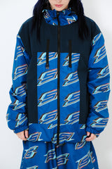 ハイフーディドジャケット オーシャンブルー