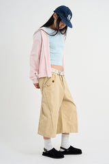 Ocean Pintuck Bermuda Pants