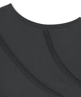 CUT OFF ONE SHOULDER SWEATSHIRT