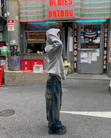 Double back pocket denim pants