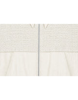 [PRE-FALL] Flora Tweed Layered Ribbon High-Neck String Windbreaker Pink