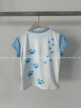 Kitty Kitty Kitch Cropped T-shirt with Raglan T-shirt