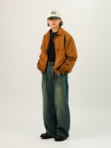 TIE Suede Crop Jacket