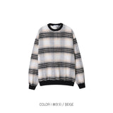 LMN Revival Wool Check Sweatshirt (2 colors)