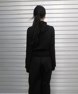 stud hood zip-up
