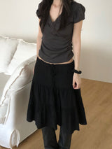 Elin Lace Puff Short-Sleeved T-shirt (2 colors)