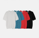 [Unisex] サマーブークレハーフニット(4color)