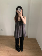 Humming Patchwork sleeveless (2color)