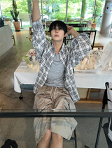 Delu Gradation Check Overshirt