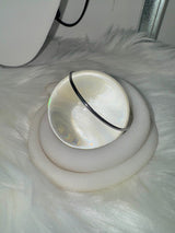 Silver minimal bangle bracelet