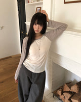 Nerd Contrast Raglan Long-Sleeve T-Shirt