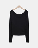 プニ コントラスト レイヤード ロングスリーブ Tシャツ