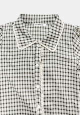 Layla Puff Check Blouse