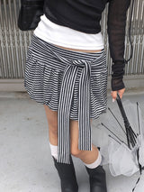 Walkin Stripe Balloon Ribbon Mini Skirt