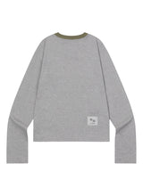 RORA SMALL LOGO ROUND NECK LONG SLEEVE T (3COLOR)