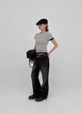 [MADE] Pobello Basic Round-Neck Short Sleeve Top