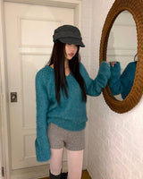 Neran Wool Pleated Cap Hat