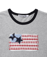 オールド グローリー リンガー レイヤード LS Tシャツ グレー(CV2GFFT558A)