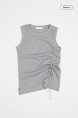 Tori string shirring sleeveless