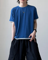 [1+1] パステルレイヤードショートスリーブTシャツ