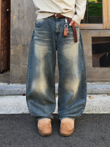 Hughes Sand Wide Denim Pants 2C