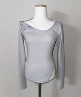 Faint Slit Snap Top (3colors)