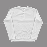 ウィユトムヘンリーネックVネック長袖Tシャツ (3 colors)
