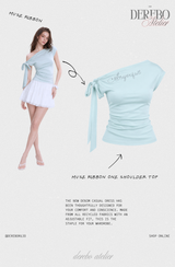 Muse Ribbon One Shoulder Top