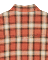 25FW ディストレスチェクコットンシャツ オレンジ