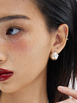 TAG BALL EARRINGS