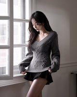 Pellong flared mini skirt (including underpants)