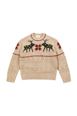 Deer Tweed Knit [Beige]