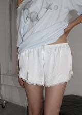 SATIN LACE SHORTS
