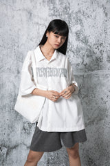 ローエッジ半袖シャツ (WHITE)