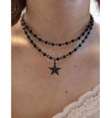 cross dubble necklace (2type)