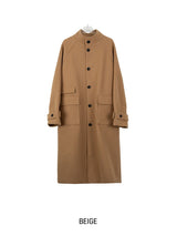 Kuma high neck maxi coat