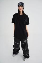 CHROME GRAPHICS T-SHIRTS [BLACK]