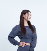 CROPPED TOP DN LOGO SWEATSHIRT