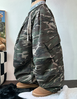 BALLOON MILITARY SWEAT PARACHUTE PINTUCK PANTS 🩶💚🖤2COLOR