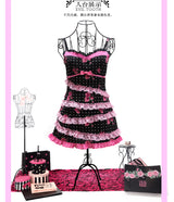 Paris Rose Night Cinched Waist Slip Dress