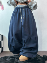 パンチングルーズヒップストリートロングパンツ 💙🤎2COLOR