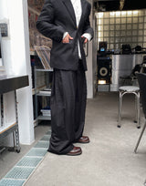 No.0899 Aサイドタックワイドスラックス