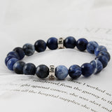 C22SVB-1005 Sodite natural stone gemstone men’s bracelet 8mm
